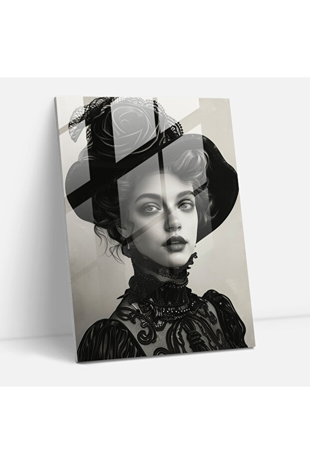 Classic Elegance Glass Print - Classicism+Popart, Modern Art, Wall Decoration, Glass Art
