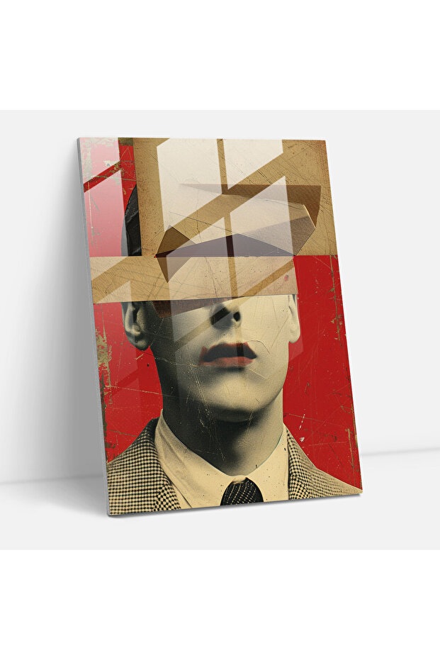 Dadaism Glass Wall Art - Random Collage - Dadaism, Glass Wall Art, Modern Art, Dadaism