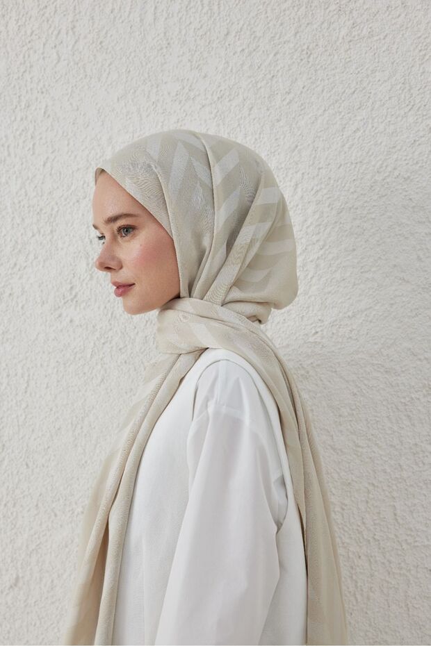 شال جاكار منقوش على شكل فيل خارجي