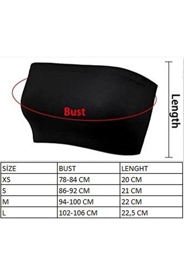 Στράπλες μπλούζα σωλήνα - 3