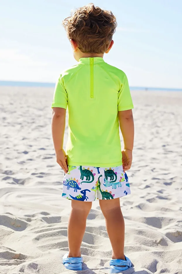 Baby Sunsafe Üst Ve Şort Takım Uva 50 Korumalı Erkek Bebek & Çocuk Mayo - 3