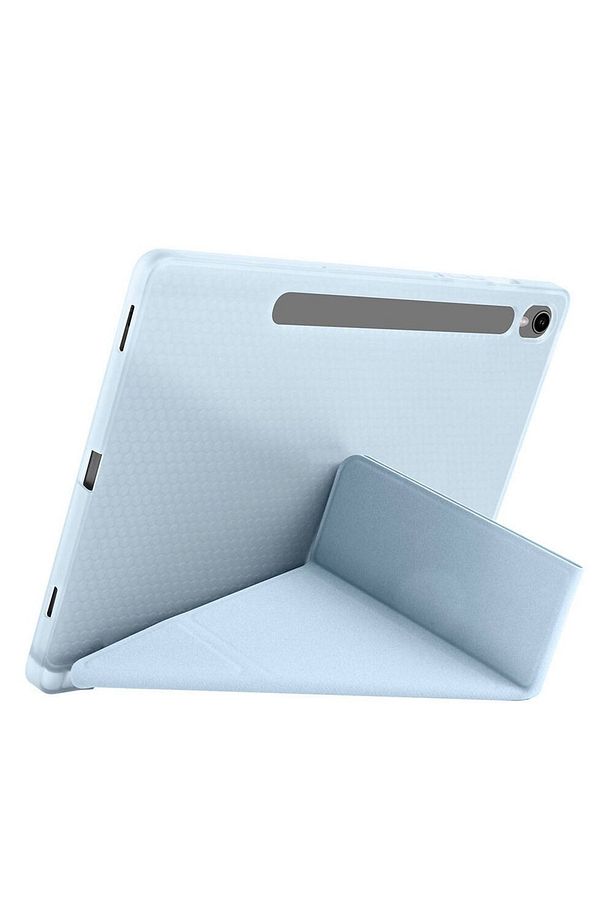Galaxy Tab S9 Fe Uyumlu Standlı Tablet Kılıf Bluetooth Klavye Mouse Set - 2