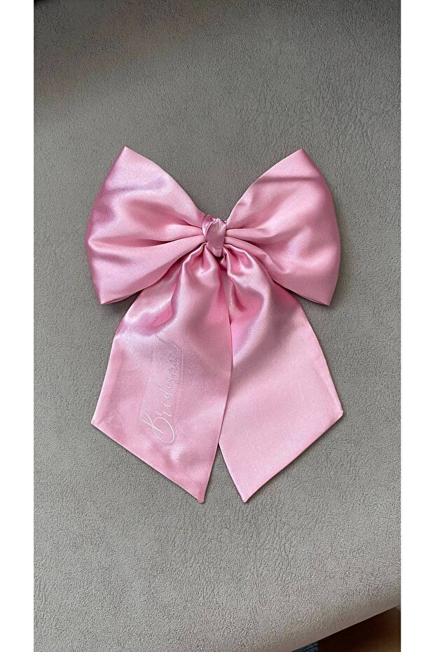 Satin Bridal Ribbon Bow - Automatic Buckle, Written Bridesmaid - Bride, Bridesmaid, Bride To Be Party
