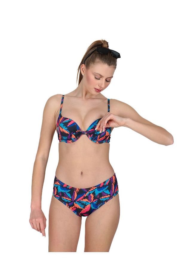 Yaprak Desenli Dolgulu Bikini Takımı - 5