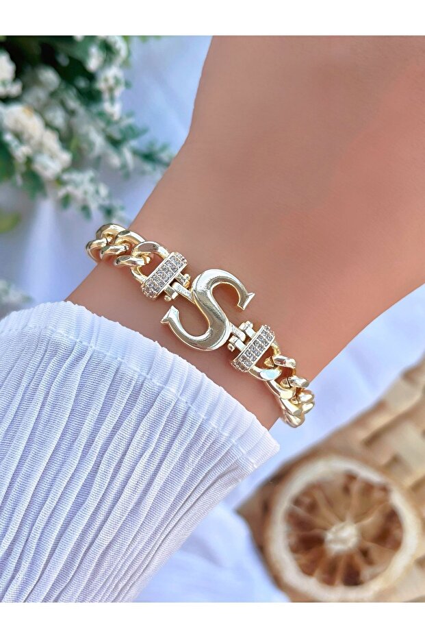 سوار سلسلة حرف (حرف S)