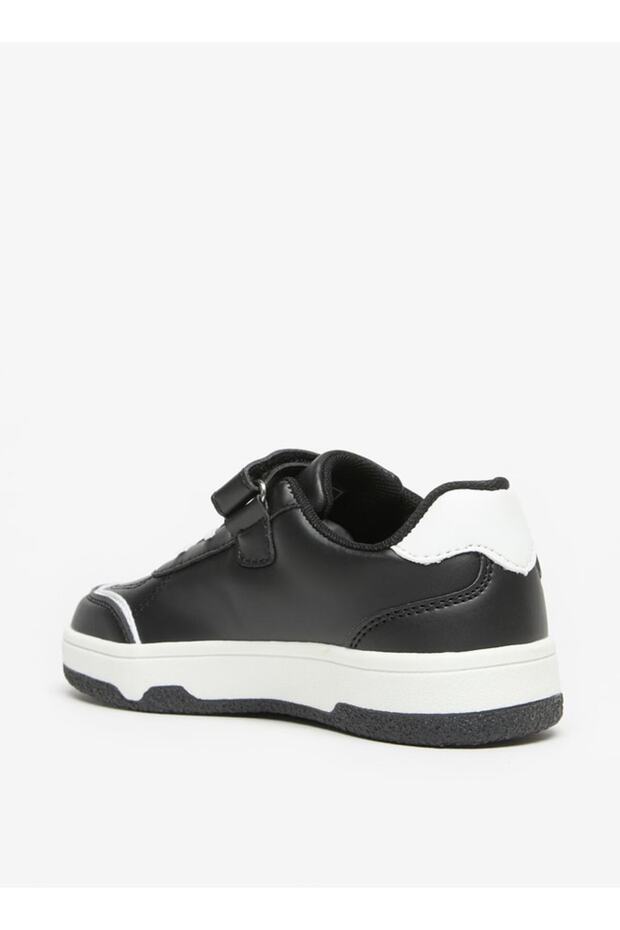 Colourblock Sneakers with Hook and Loop Closure - 3
