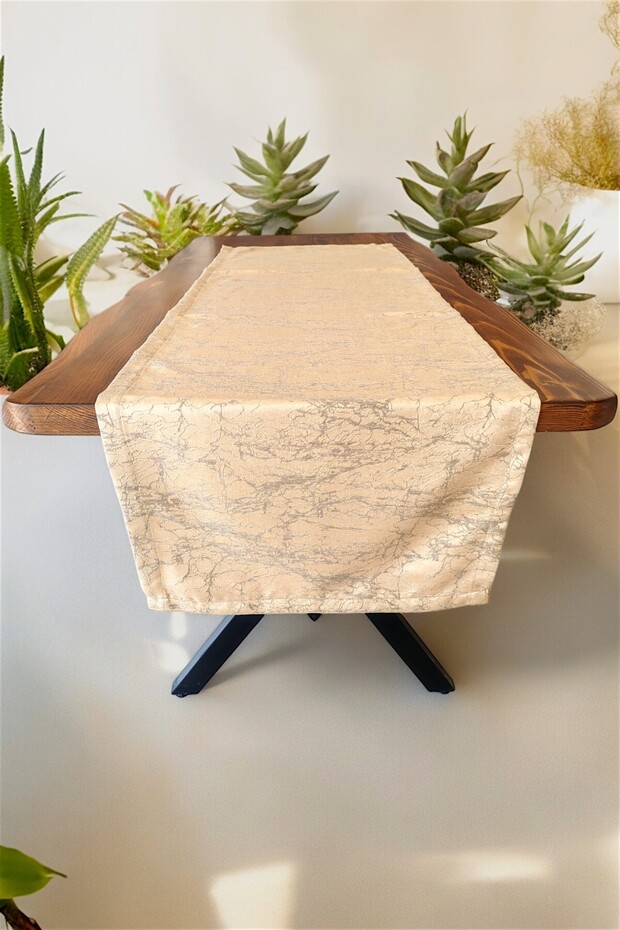 Natural Runner Tablecloth Vintage Runner American Service Plain Runner 50X140