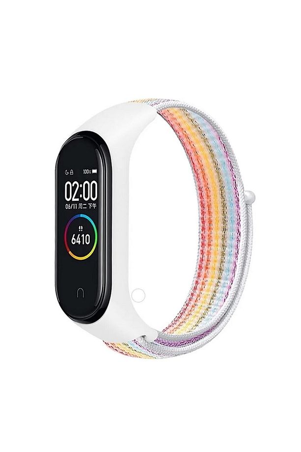 Xiaomi Mi Band 3/4/5/6/7 Uyumlu Hasır Dokuma Örgü Loop Yüksek Kalite Kordon Kayış - 3