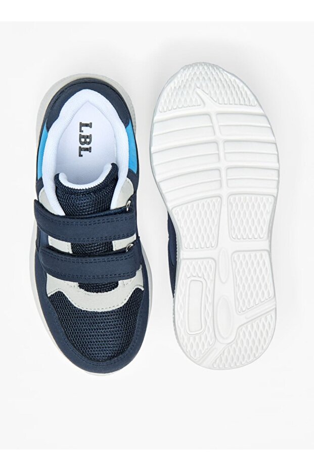 Panelled Sneakers with Hook and Loop Closure - 4