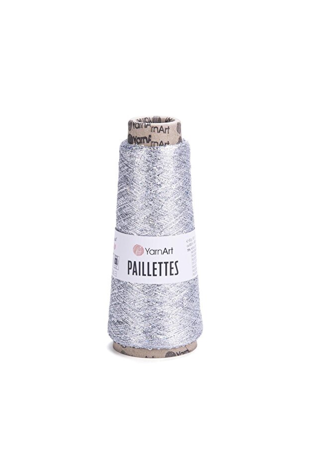 PAILLETTES - حبل محبوك يدويًا فضي-8001