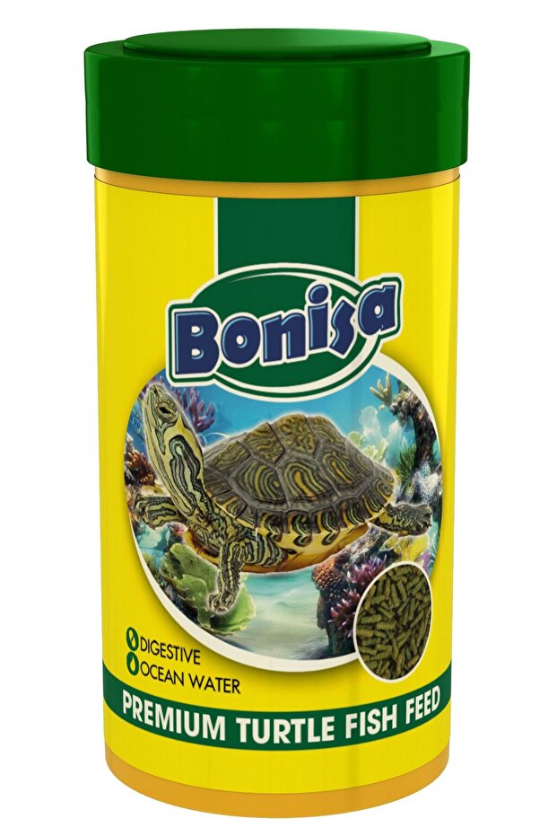 Turtle Food Sticks 125ml, Bonisa 100ml, Lotus 1000ml Su Kaplumbağası Yüzen Yemi, Multivitamin - 5