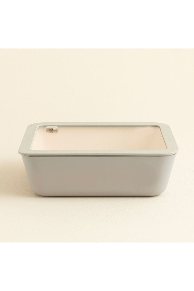 Agni Glass Storage & Baking Container 2600 Ml Light Grey