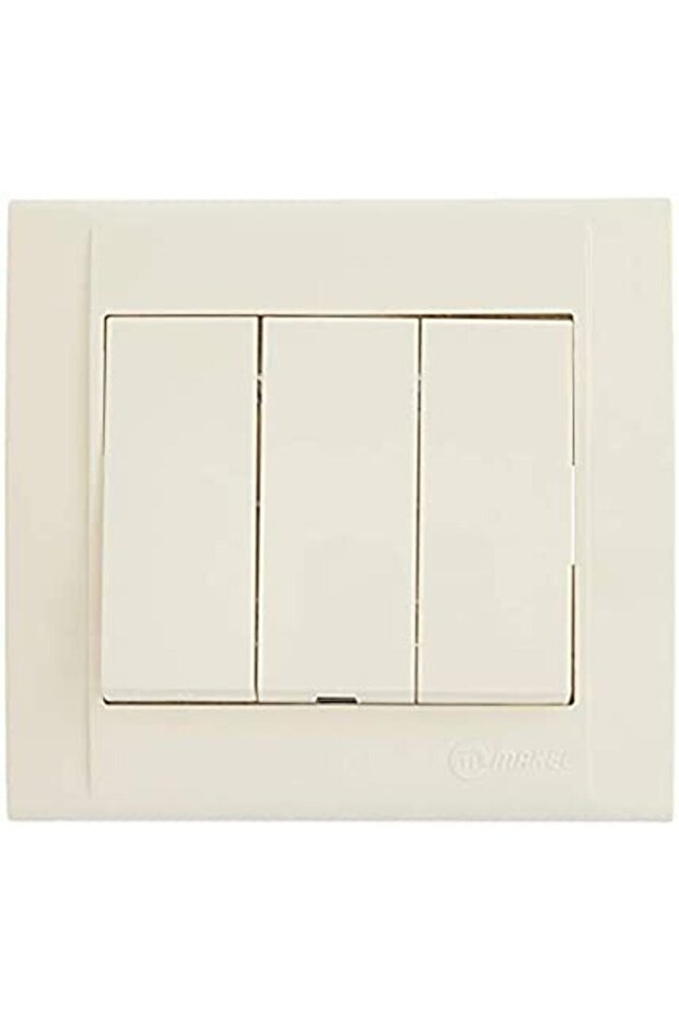 Beyaz 3 Tuşlu Anahtar - 1