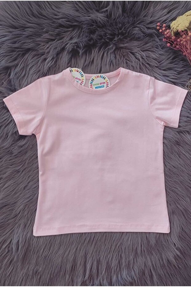 PINK PLAIN BASIC T-SHIRT