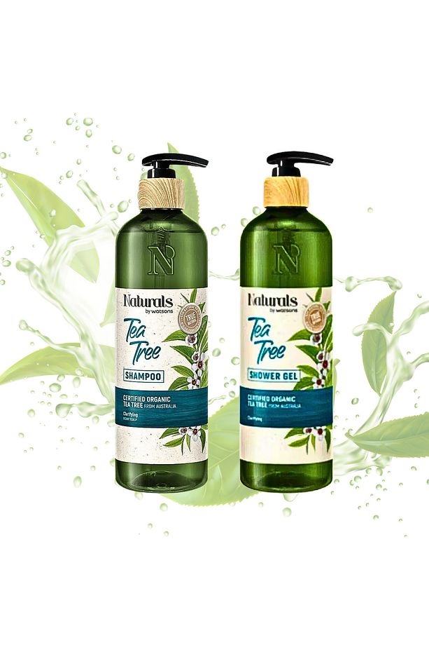 Şampuan Tea Tree 490 ml - Duş Jeli 490 ml 2li Set - 1