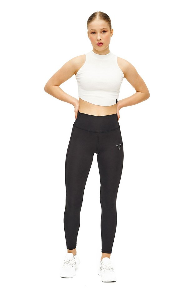 Tulle Detailed High Waist Flexible and Recovery Sports Leggings