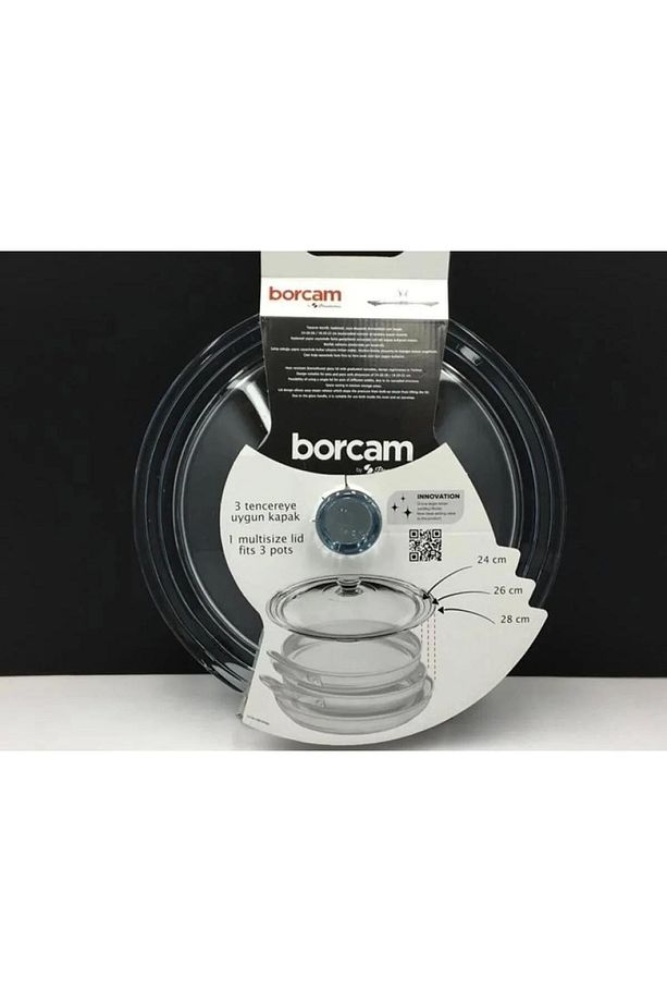 borcam kapak 2 li set cam tencere kapağı - 4