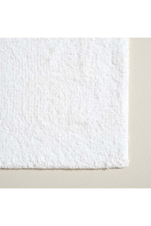 Bamboo Solid Banyo Paspası 70x130 Cm Beyaz - 6