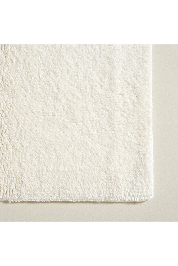Bamboo Solid Banyo Paspası 60x100 Cm Ekru - 7