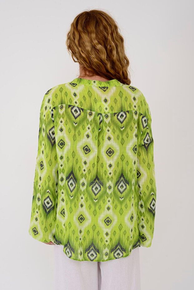 83931 Geometric Patterned Shirt - 4