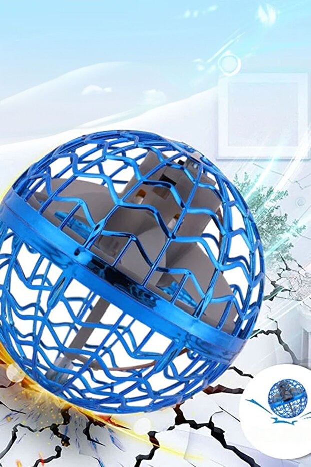 Pro Ufo Uçan Top Dönen Oyuncak El Sensörlü Şarjlı 360° Dönen Mini Drone Helikopter - 6