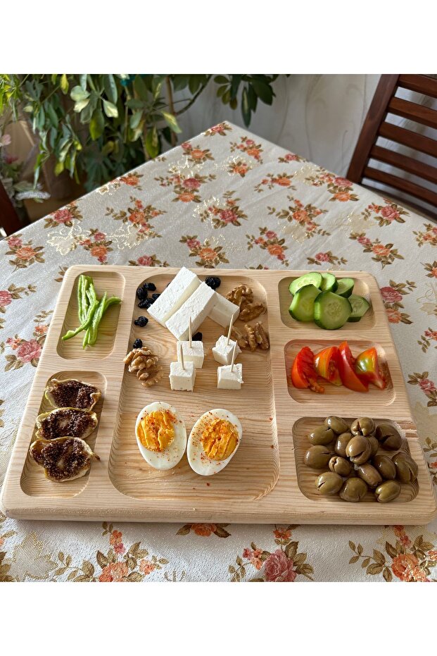 Natural Wooden Cheese Serving Board, Breakfast Plate, Breakfast Tray