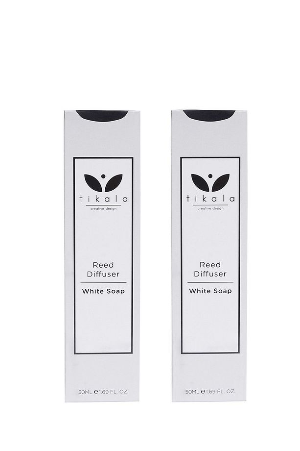 Bambu Çubuklu Oda Kokusu Beyaz Sabun 50 Ml White Soap Reed Diffuser 2'li - 1
