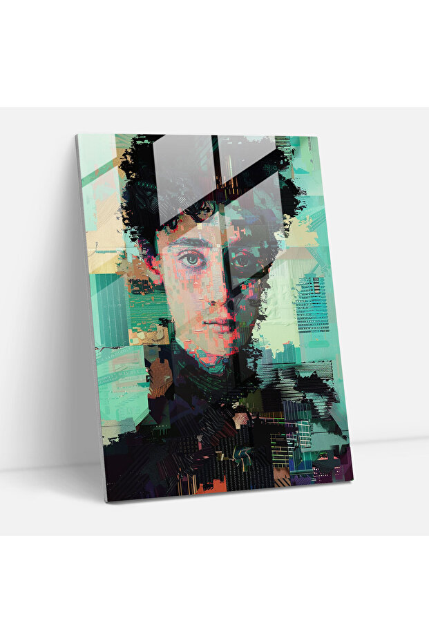 Pixelated Victorian Glass Print, Classicism+Popart, Combine Classicism with Pop Art