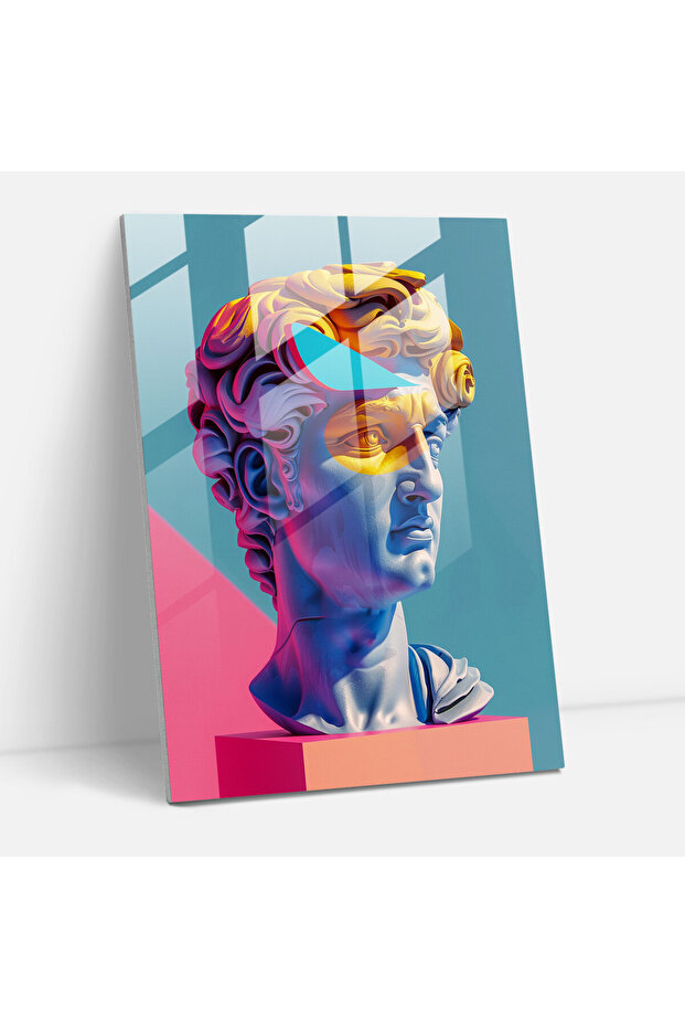 Pop Art Glass Wall Art, Classicism+Popart, Combine Classicism with Pop Art