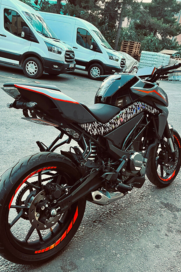 Decorative Holographic Hahaha Sticker for CF MOTO NK250