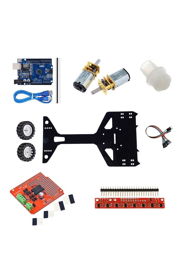 Arduino Çizgi İzleyen Robot Geliştirme Kiti (Demonte Montajsız) - 2