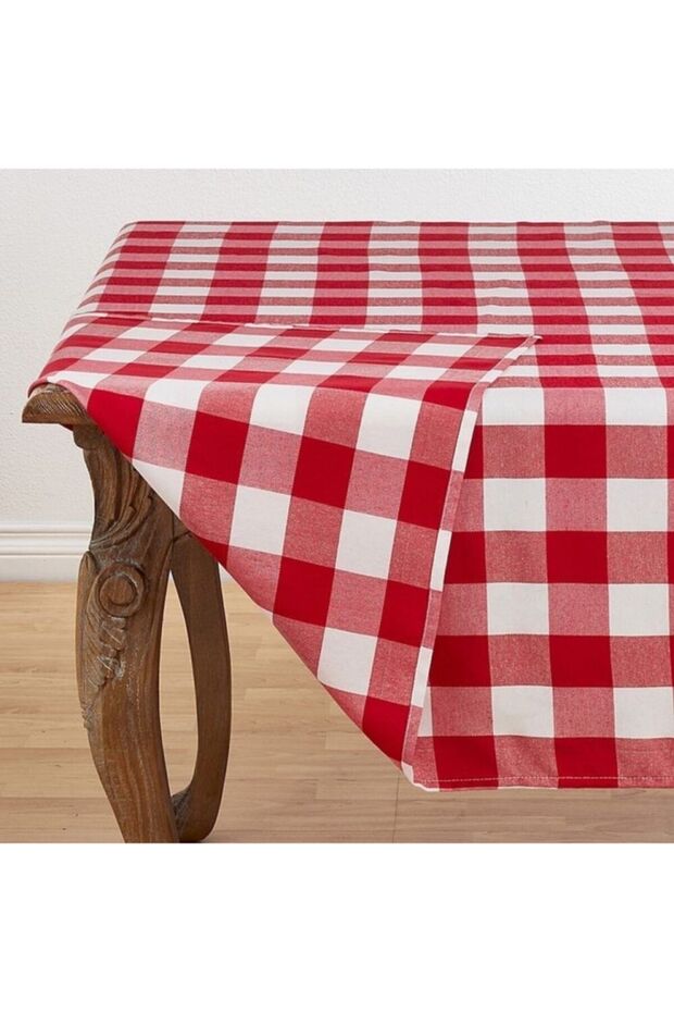 Large Square Pattern Gingham Tablecloth, Table Cloth, Picnic Cloth - 1