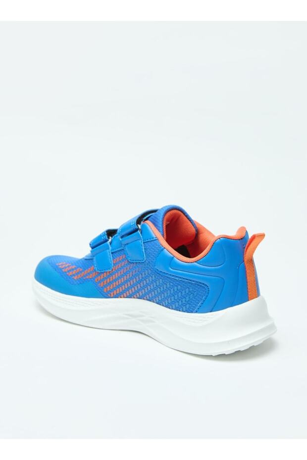 Mesh Textured Sports Shoes with Hook and Loop Closure - 2
