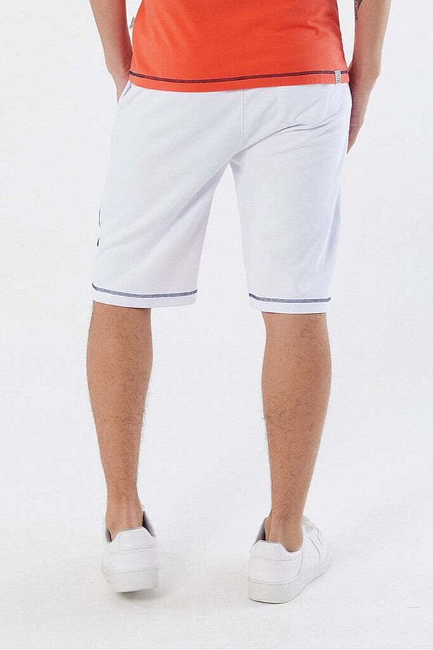 Erkek Beyaz Şort - Tao White Multi - 2