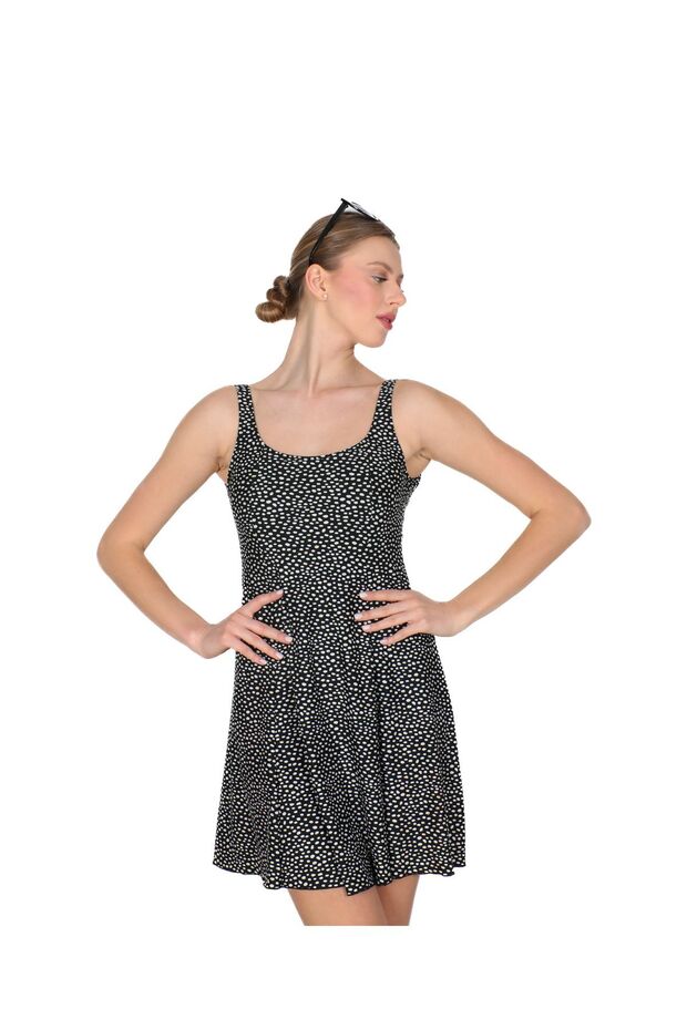 Puantiyeli Elbise Mayo - 1