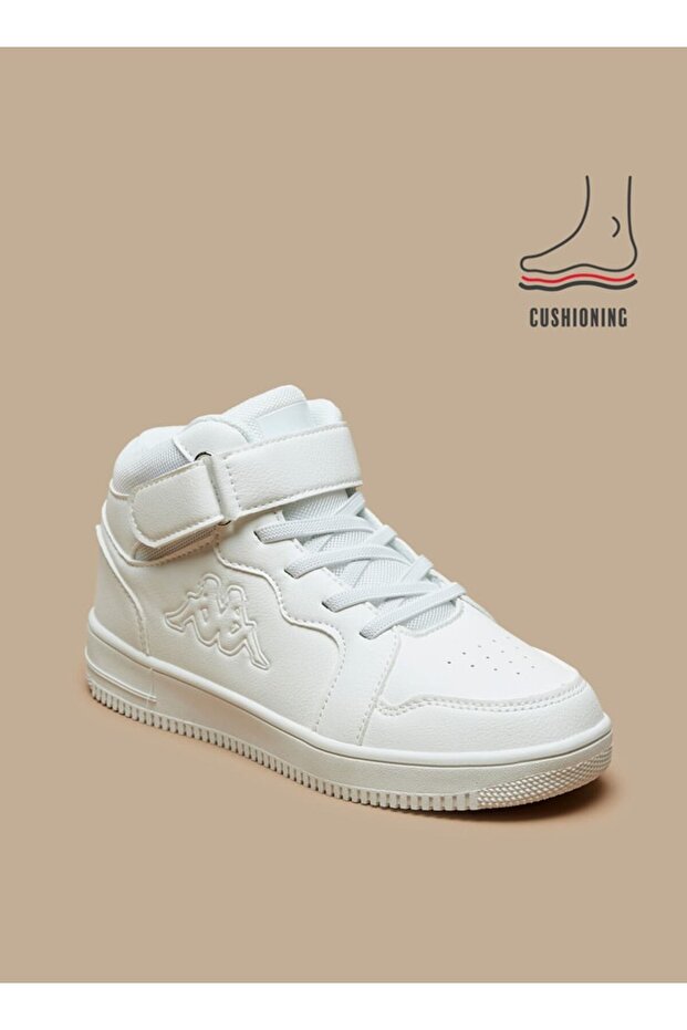 Boys' High Top Lace-Up Sneakers with Cushioning