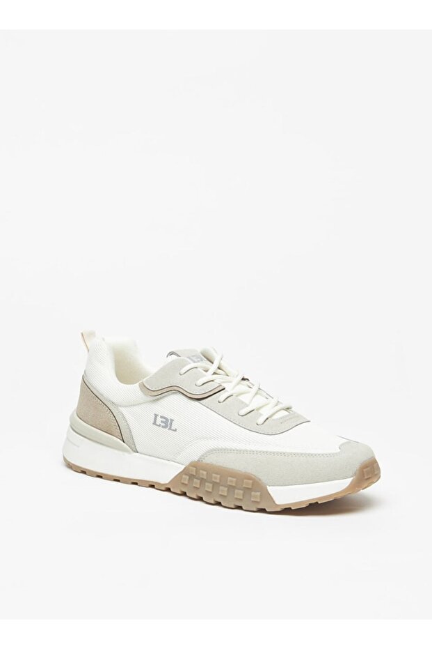 Men's Textured Lace-Up Sneakers