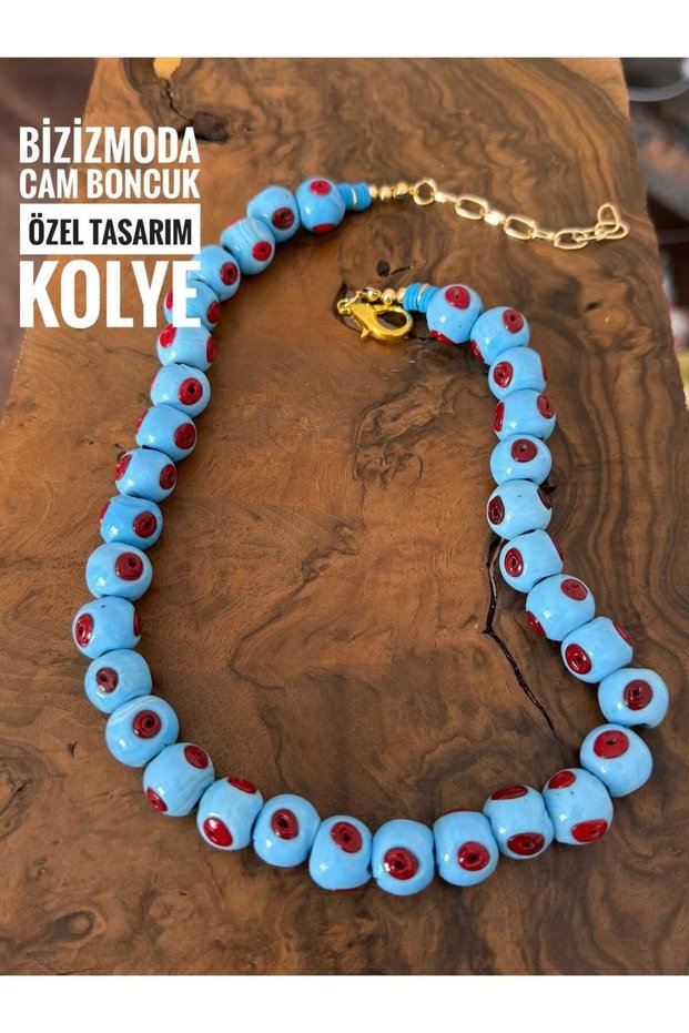 Bodrum Glass Bead Serenay Glass Necklace Evil Eye Necklace Bead Necklace