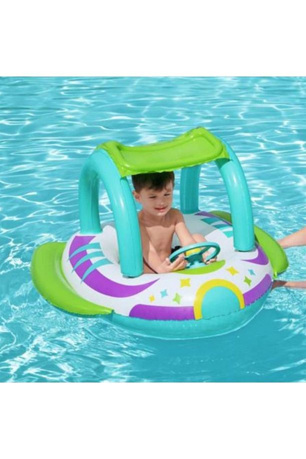 34149 Bestway 1,07m x 1,12m Space Splash Gölgelikli Bebek Teknesi Botu - 2
