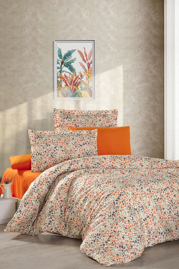 Soft %100 cotton poplin ranforce bed set 100% pamuk tek nevresim takımı - 1