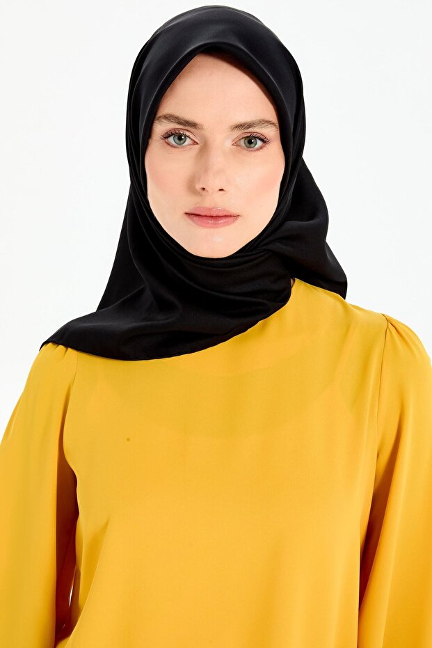 وشاح تويل رقمي - لون سادة - 3