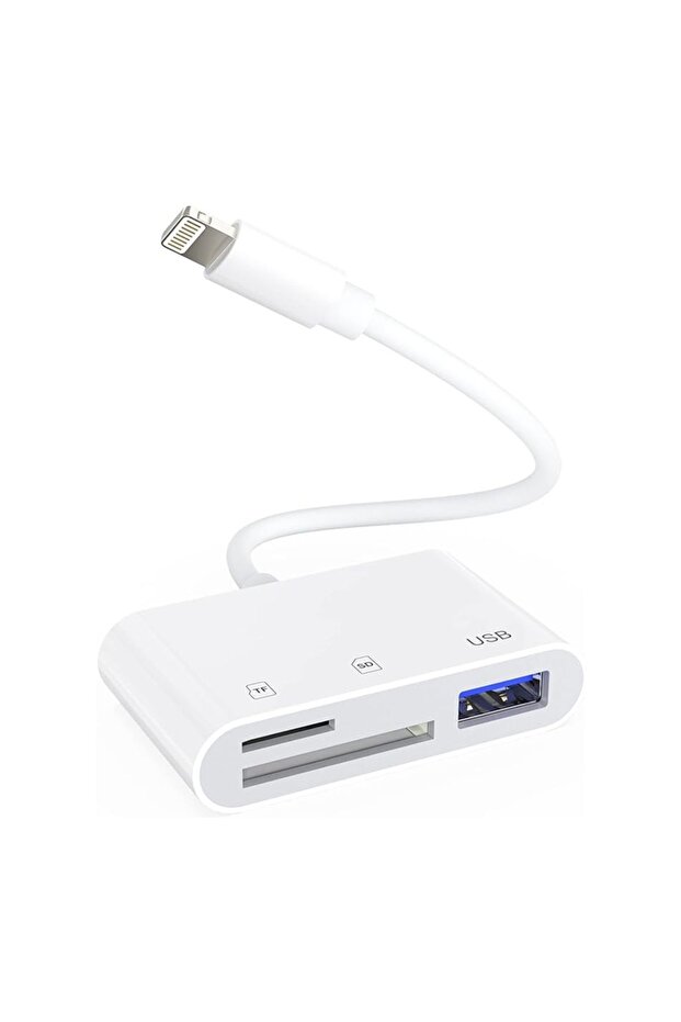 3in1 Lightning Card Reader - SD/TF/USB - 2