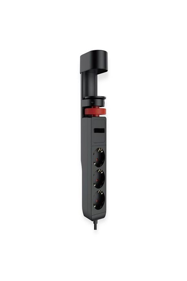 Masa Tutacaklı Akım Korumalı 2xusb-a, 3'lü Priz, Pd 20w 1usb-c Tepe-c Çoklayıcı Tutacaklı Priz - 1