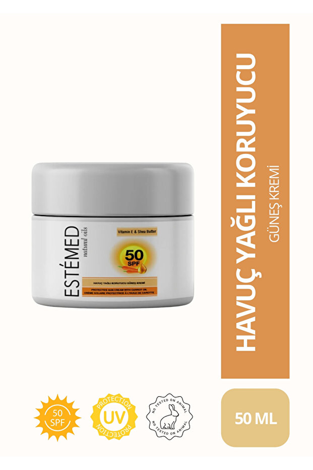واقي من الشمس بخلاصة الجزر - مع الجزر والوقاية، عامل حماية من الشمس SPF50 50 مل