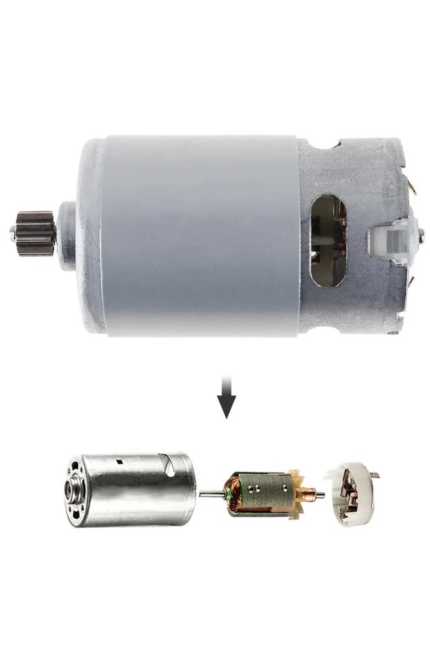 şarjlı Matkap motoru RS550 DC Motor 12V mikro Motor Akülü Matkap motoru 12 diş çarklı - 6