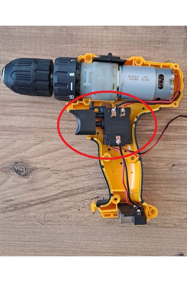 Şarjlı El Matkabı için start stop Tetiği hız ve yön Ayarlı  FA2 7.2-24 VDC 16A Hız Ayar anahtarı - 2