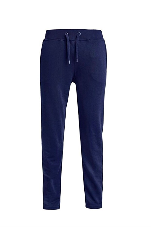 Solid Sweatpants Lacivert Erkek Eşofman Altı - 1