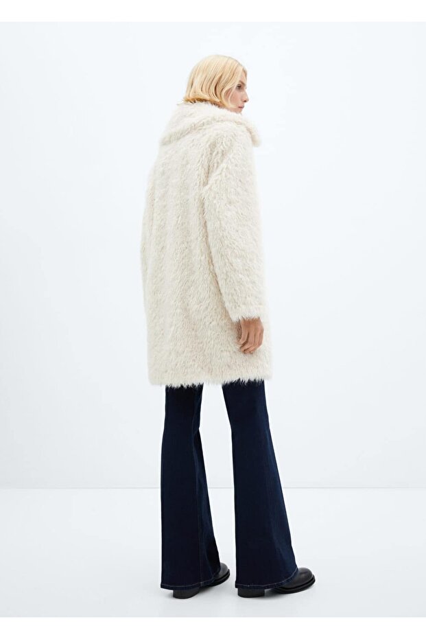 Kürklü midi palto - 4