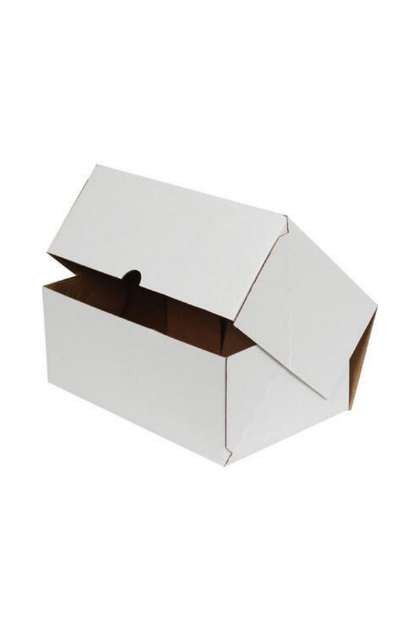 17x12,5x7,5 Cm Beyaz E-ticaret Kutusu Yapıştırma Kutu 4 Nokta 10 Adet - 2