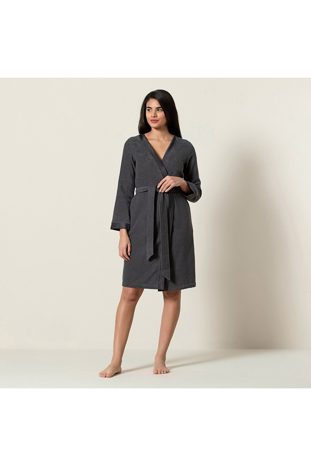 Floss Kadın Bornoz Antrasit - 1